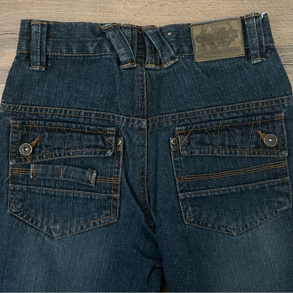 Vintage 90s Y2K Carter's Watch the Wear Youth Denim Shorts Jorts Size 7
